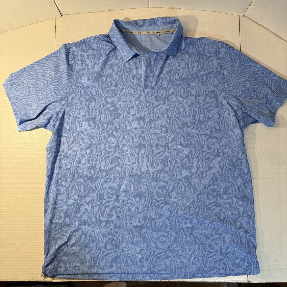 Mens‎ XXL Performance Polo Golf Shirt All Over Geometric Print Walter Hagan